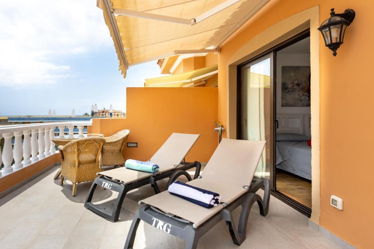 Exclusive Penthouse Playa Las Vistas 4 Close To The Sea And Beach, Aircondition For A Fee, Wifi, Terrace, Heated Pool Playa de las Americas  Luaran gambar